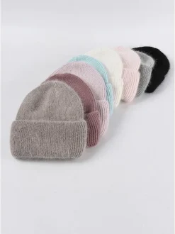 Angora Beanie (Beige)