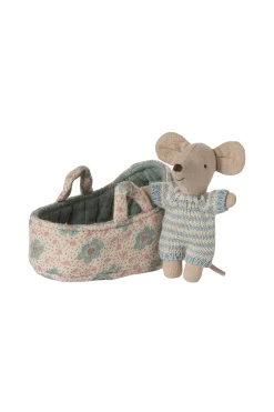 Baby Mouse in Carry Cot (Blue)