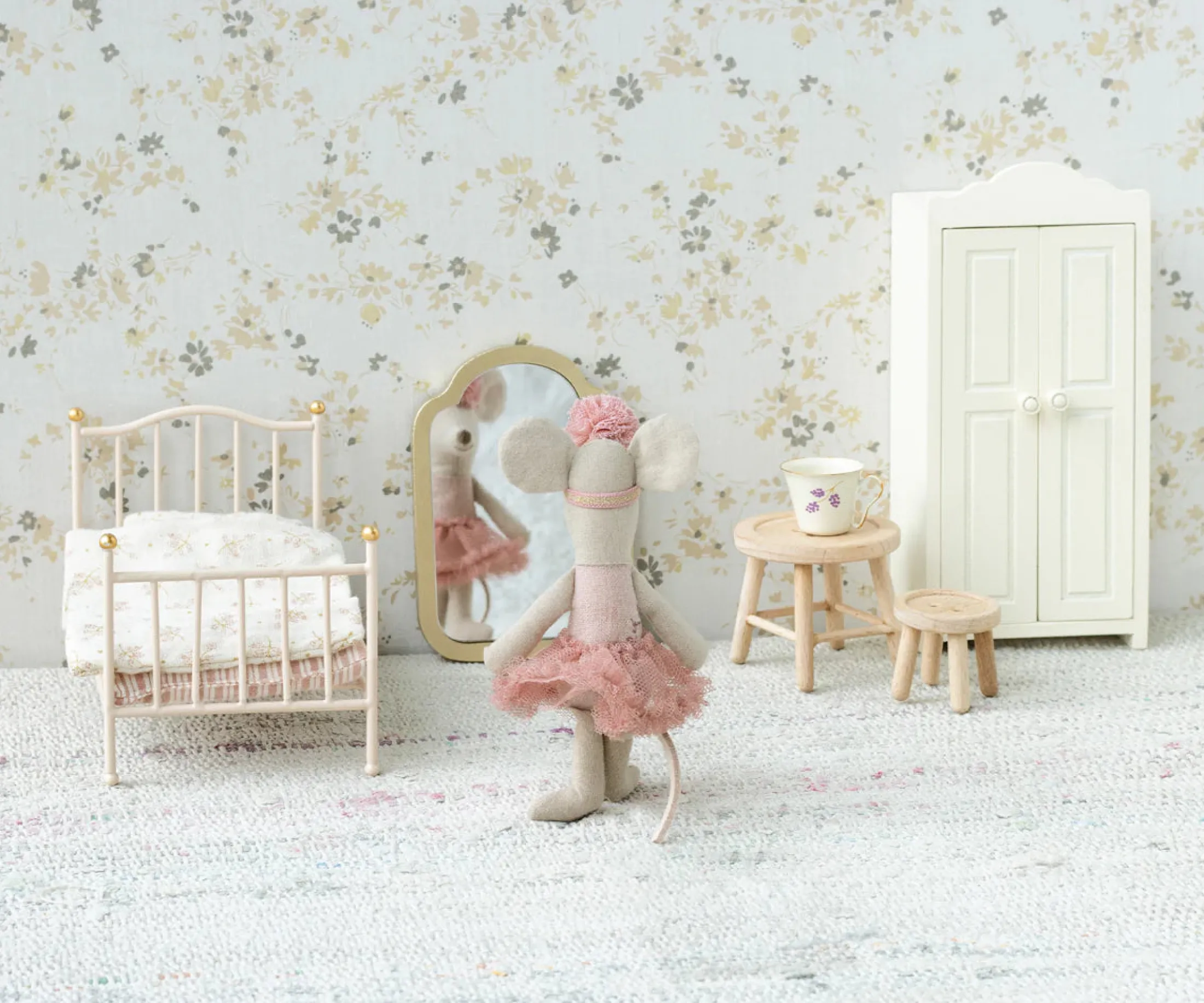 Ballerina Little Sister Mouse (Rose)