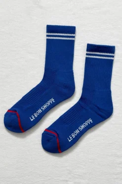 Boyfriend Socks (Cobalt)