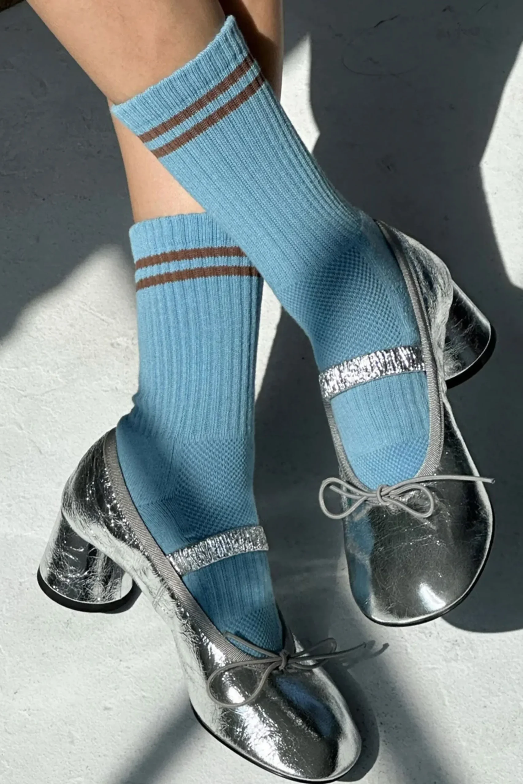 Boyfriend Socks (Powder Blue)