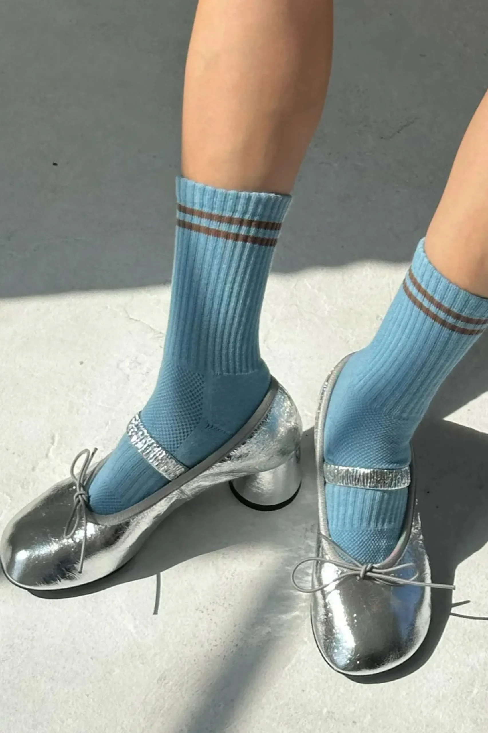 Boyfriend Socks (Powder Blue)
