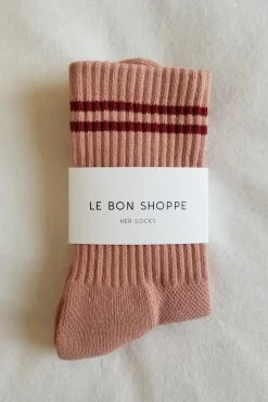 Boyfriend Socks (Vintage Pink)