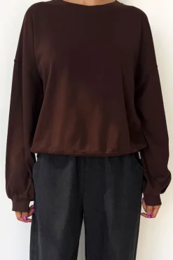 Cali Jersey Sweatshirt (Dark Cacao)