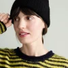 Cashmere Ribbed Beanie (Black)