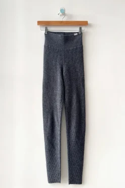 Cashmere Ribbed Leggings (Charcoal)