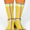Cher Nylon Ankle Socks (Yellow)