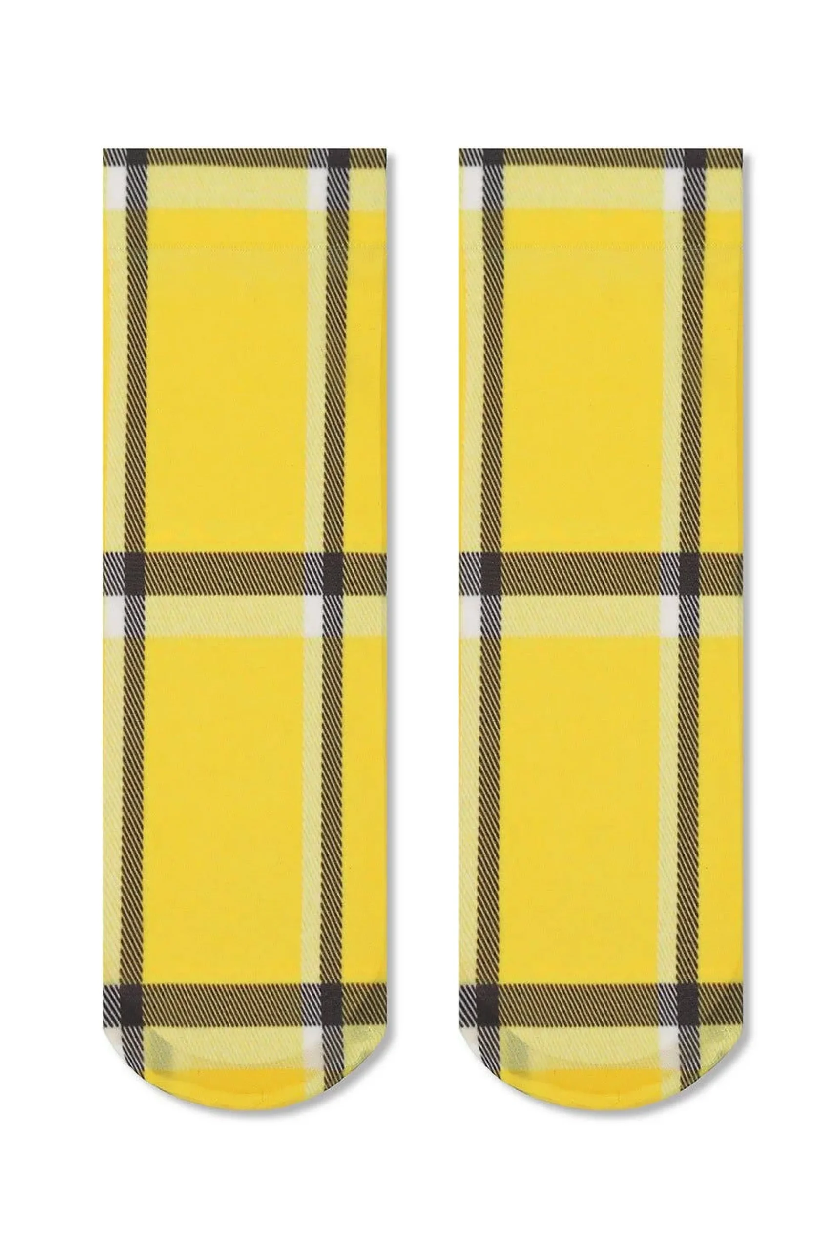 Cher Nylon Ankle Socks (Yellow)