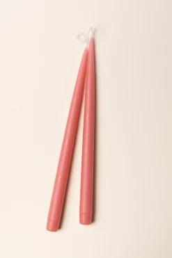 Classic Taper Candles (Tea Rose)
