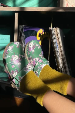 Cloud Socks (Green Olive)