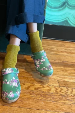Cloud Socks (Green Olive)