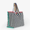 Color Block Cotton Bag
