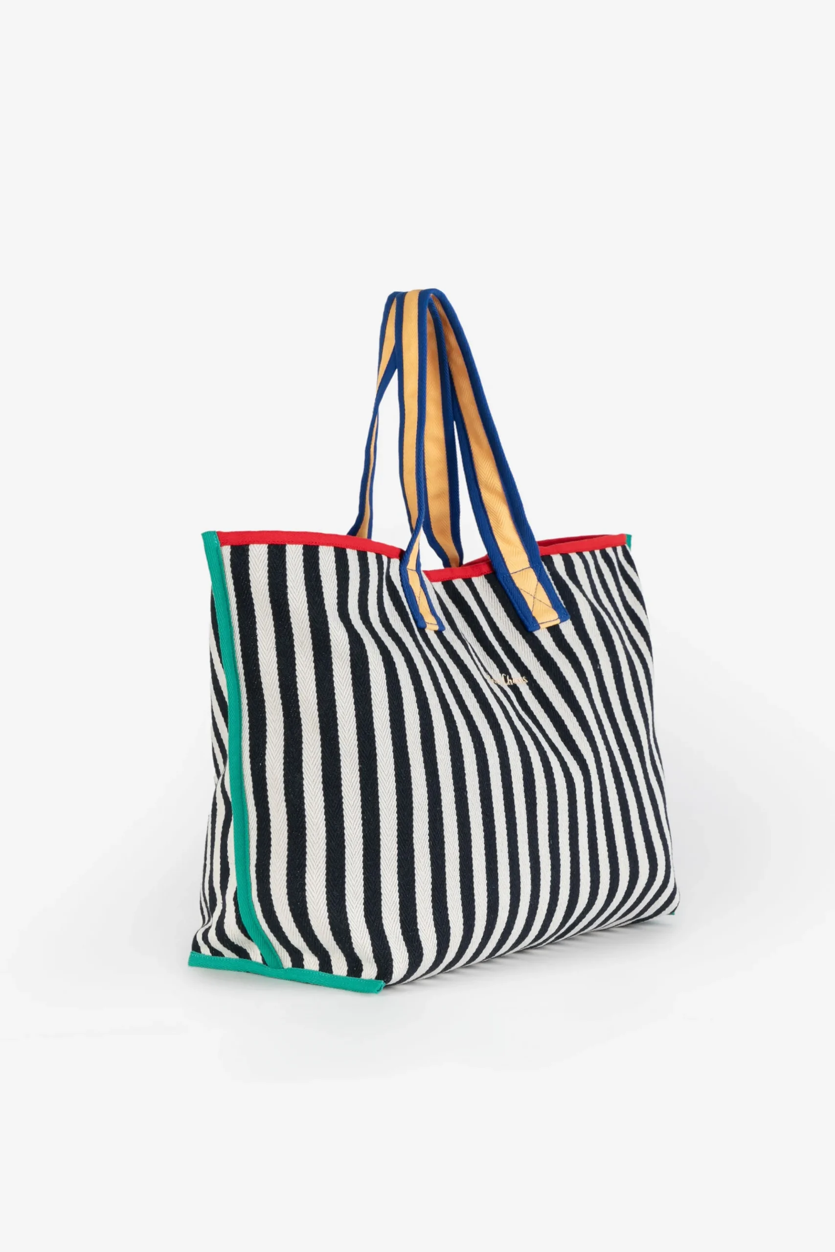 Color Block Cotton Bag