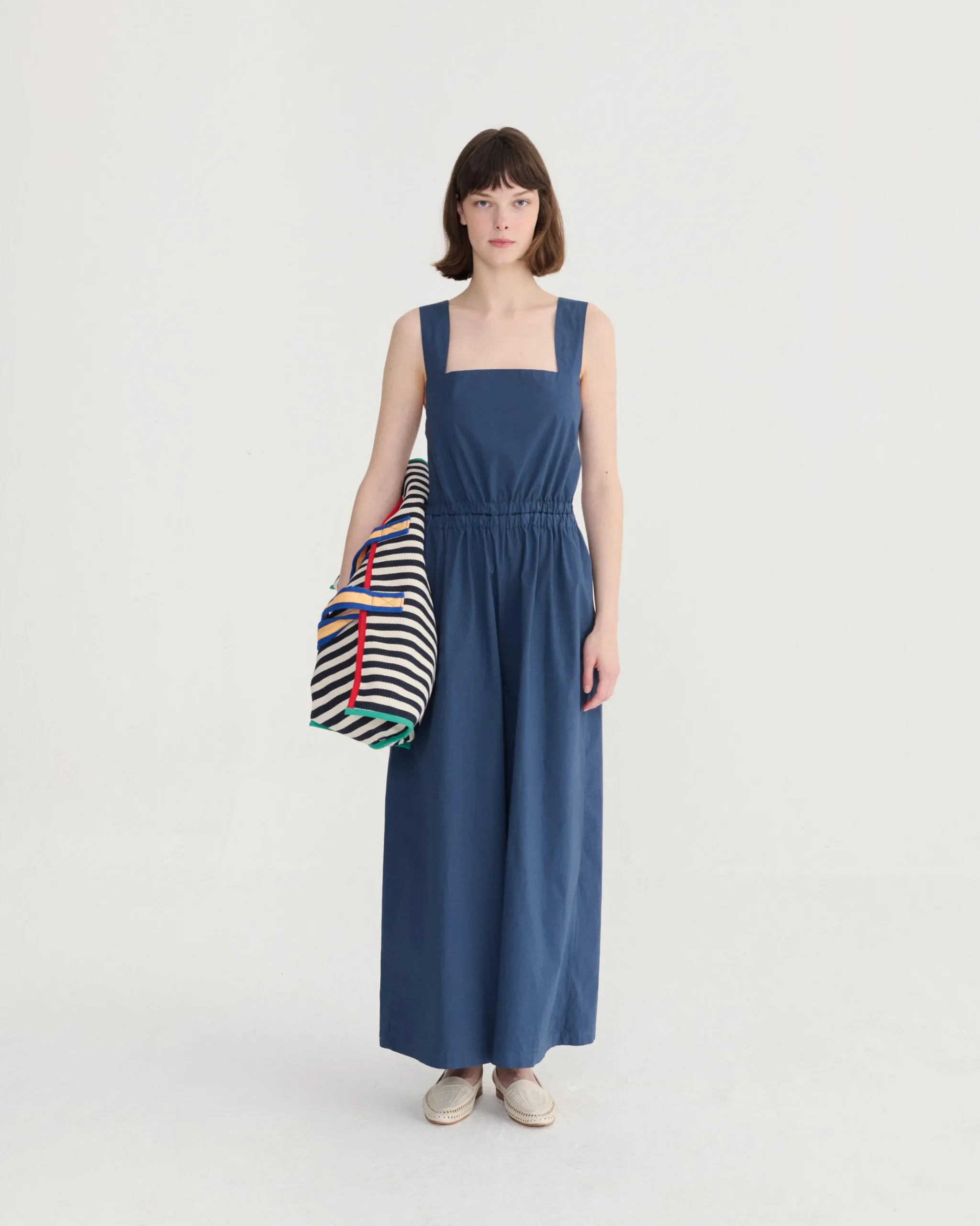 Color Block Cotton Bag