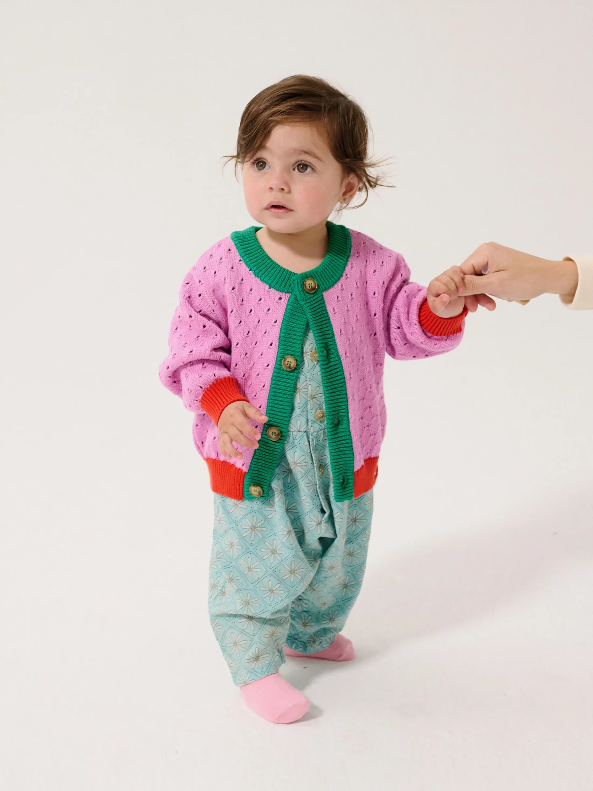 Color Block Work Cardigan (Baby)