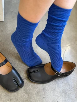 Crisp Step Socks (Blue)