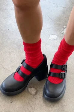 Crisp Step Socks (Red)