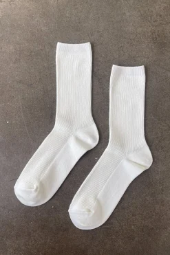 Crisp Step Socks (White)