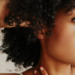 CZ Tri Studs (Solid Gold)