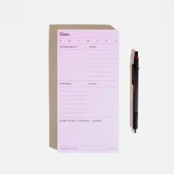 Daily Task Notepad Planner - Pink & Yellow