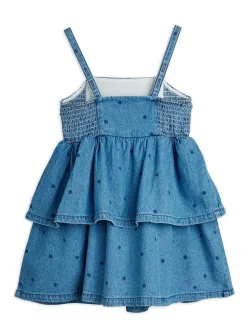 Denim Dots Strap Dress