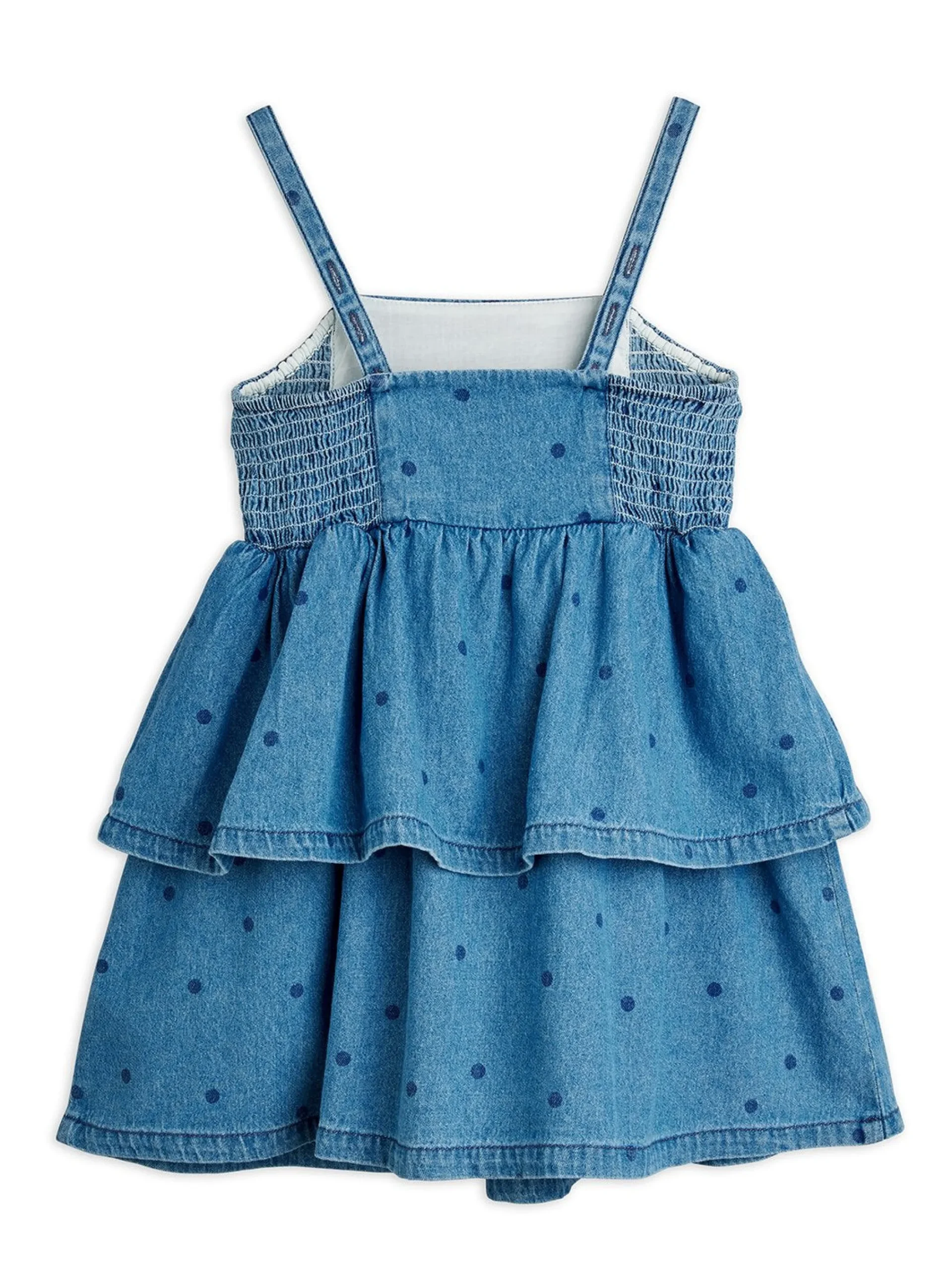 Denim Dots Strap Dress