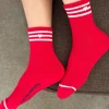 Embroidered Girlfriend Socks (Red)