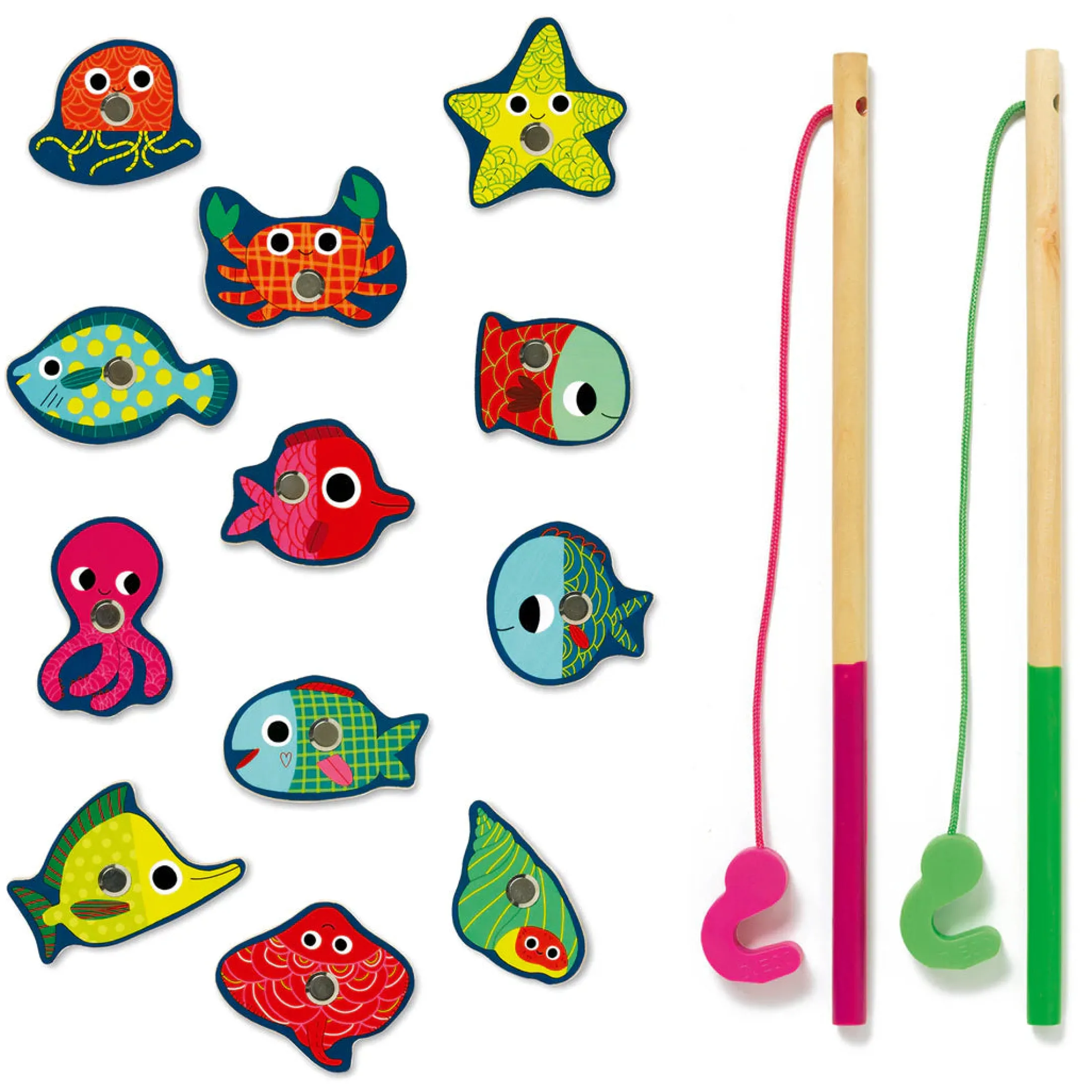 Fishing Color Wooden Magnetic Game