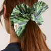 Frill Edge Scrunchie (Navy Pop)