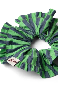 Frill Edge Scrunchie (Navy Pop)