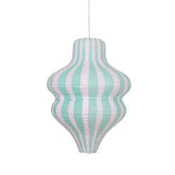 Hanging Paper Stripy Lantern Decoration x 3
