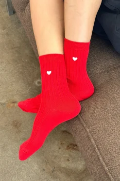 Heart Her Socks (Classic Red)