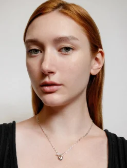 Heart Toggle Necklace (Silver)