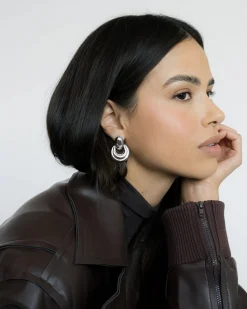 James Statement Earrings (Silver)