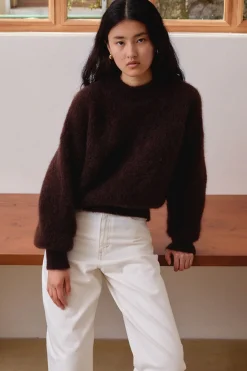Jane Mohair Sweater (Chocolate Brown)