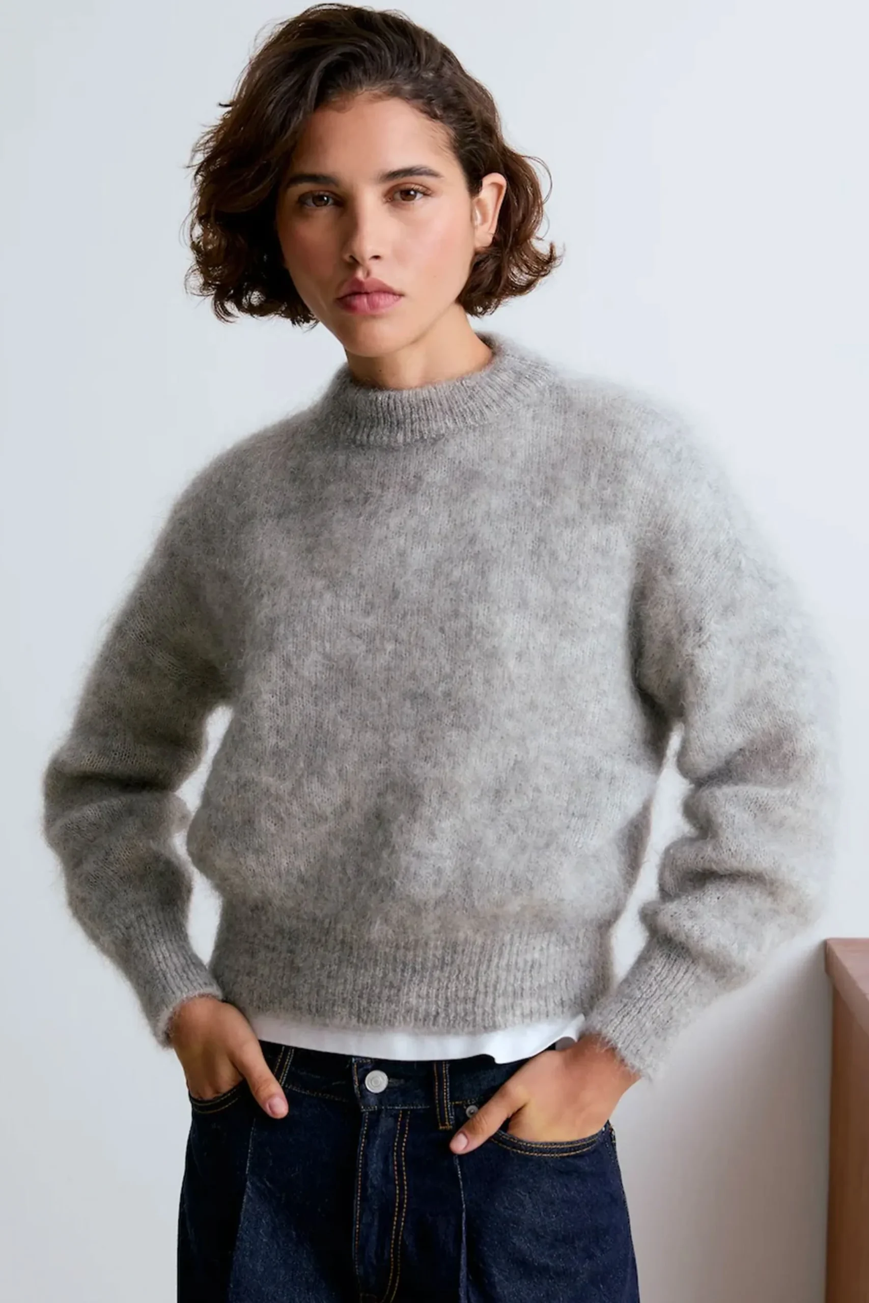 Jane Mohair Sweater (Grey)