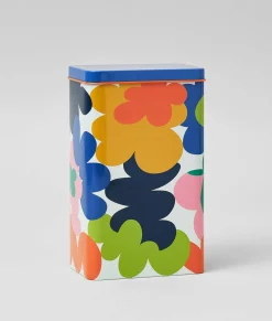Kitchen Storage Tin (Abstract Flowers)