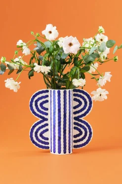 Large Butterfly Vase (Blue)