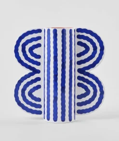 Large Butterfly Vase (Blue)