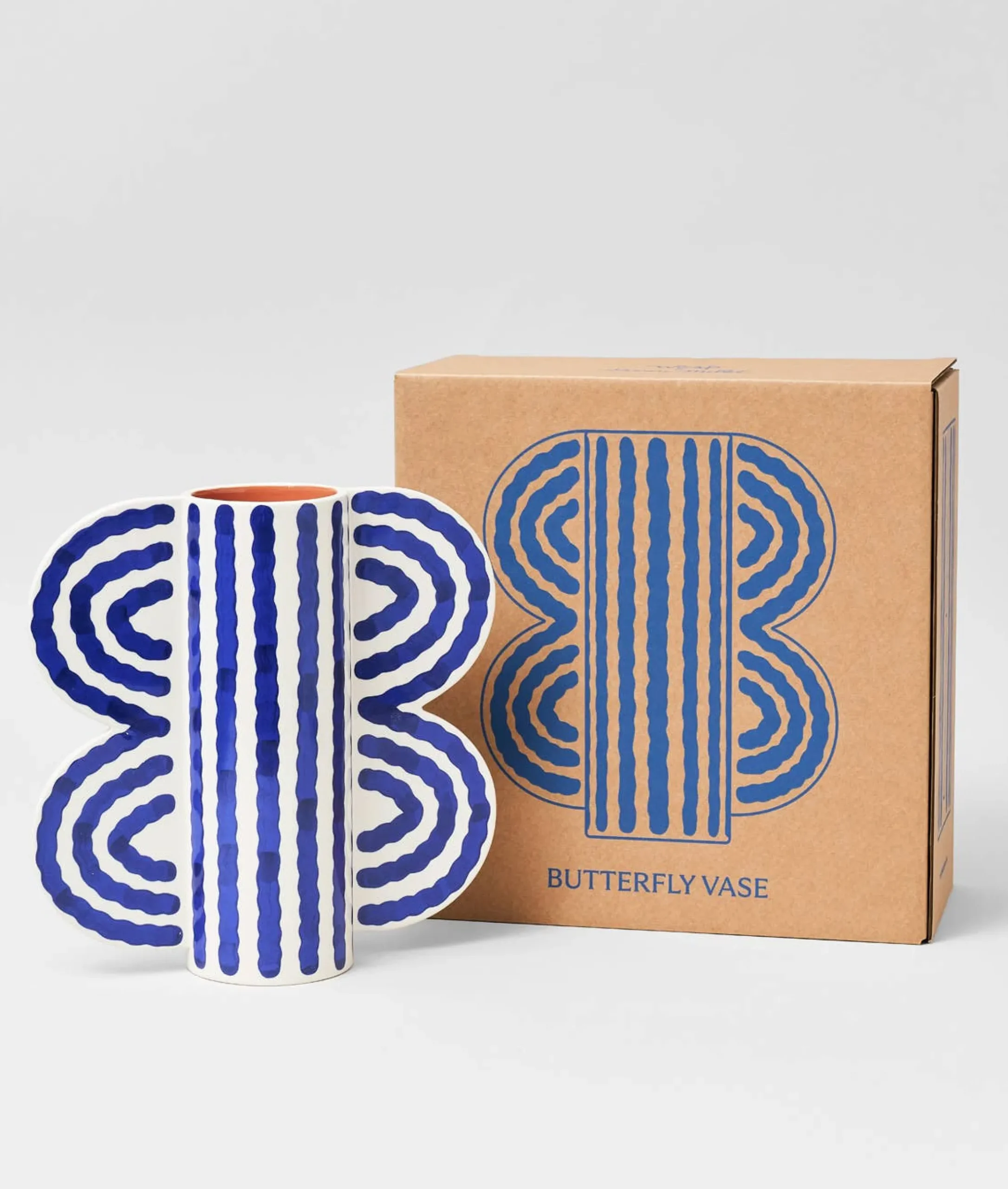 Large Butterfly Vase (Blue)