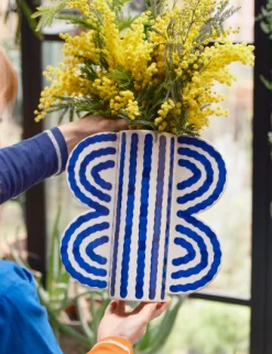 Large Butterfly Vase (Blue)