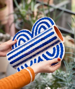 Large Butterfly Vase (Blue)