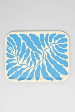 Large Rectangle Birch Serving Tray (Sky Blue)