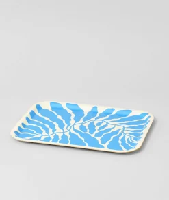 Large Rectangle Birch Serving Tray (Sky Blue)