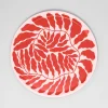Large Round Birch Serving Tray (Red)