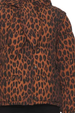 Leopard Pearl Hooded Puffer (US size 10 and 12 left only)