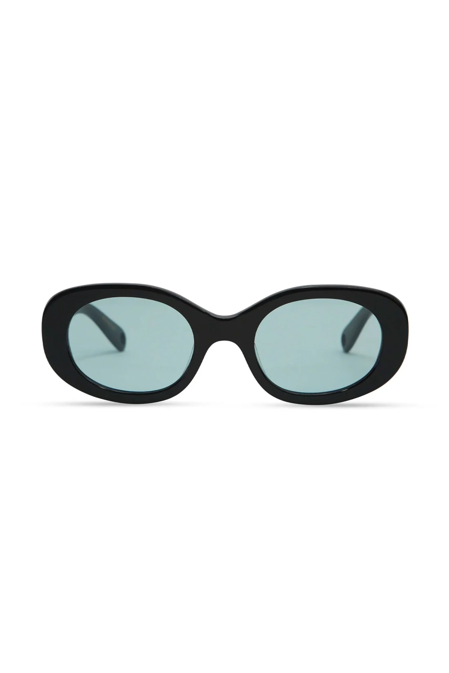 Lyna Sunglasses (Gloss Black Teal Lens)