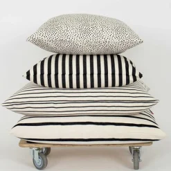 Medium Rectangle Cushion Cover (Juana Black/White)