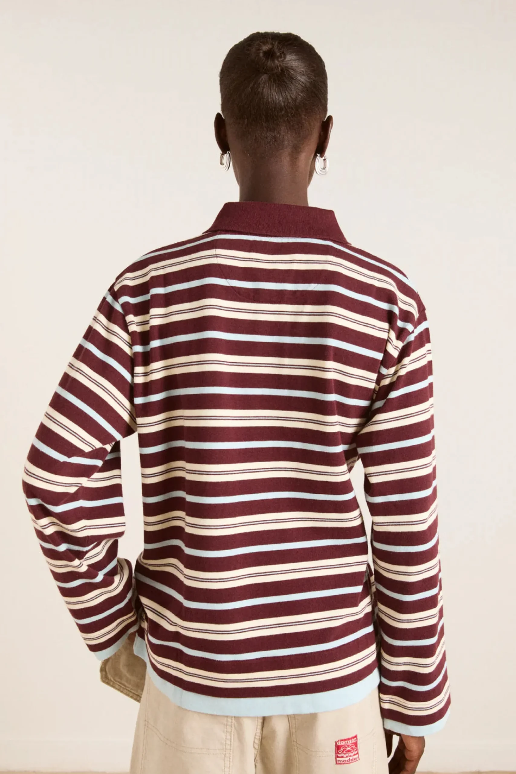 Noah Cinch Layered Rugby (Chocolate Stripe)