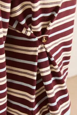 Noah Cinch Layered Rugby (Chocolate Stripe)